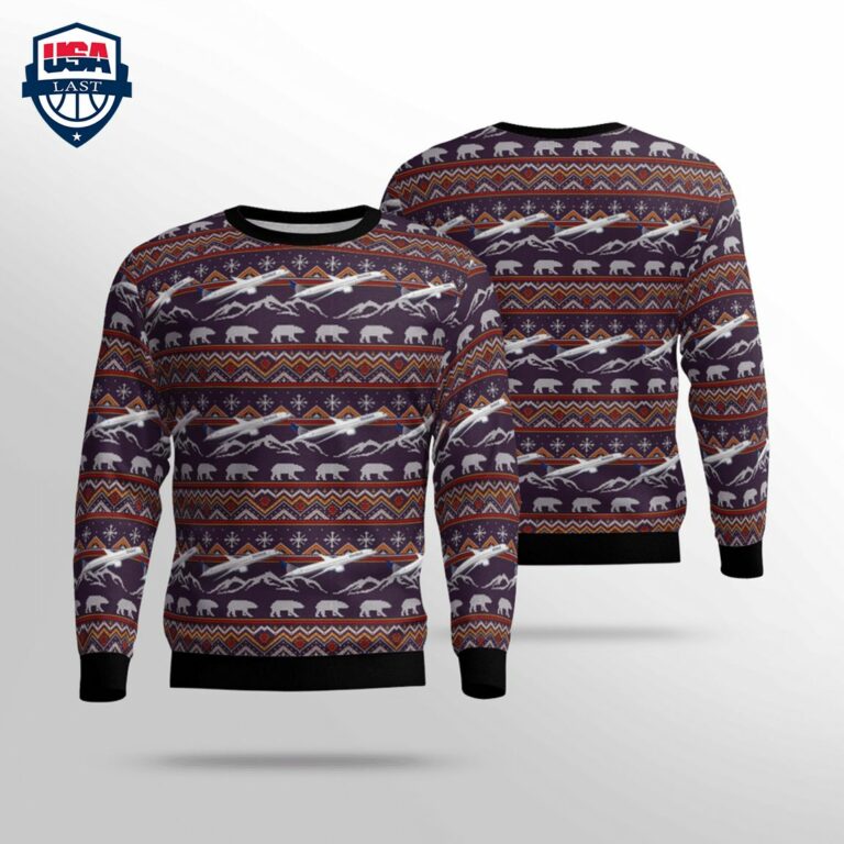 United Airlines Boeing 787-9 Dreamliner Ver 1 3D Christmas Sweater - Cool DP