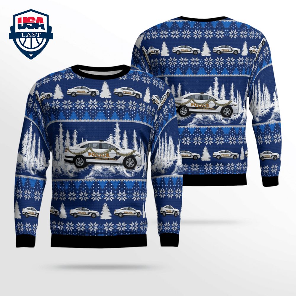 US Capitol Police 3D Christmas Sweater