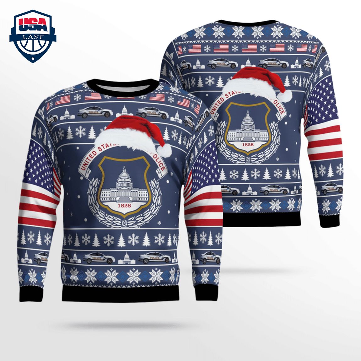US Capitol Police Ver 2 3D Christmas Sweater
