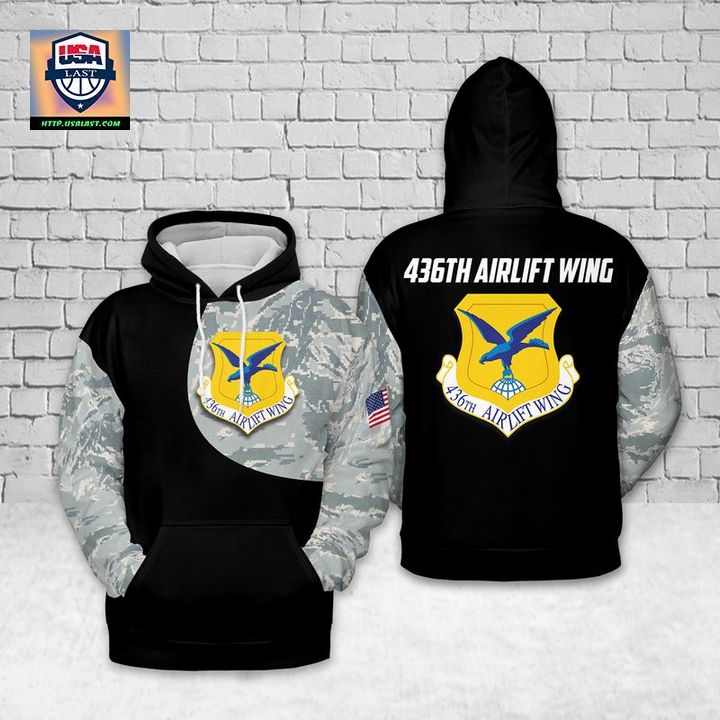 Traditional USAF 436th Airlift Wing 3D Hoodie T-Shirt