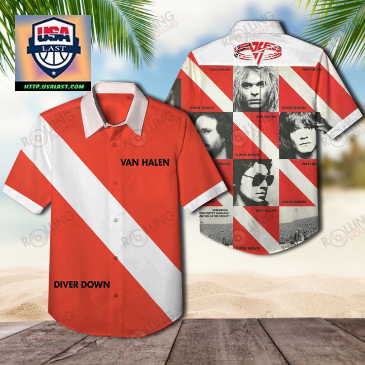 Van Halen - Diver Down 3D Button Up Shirt - Rocking picture