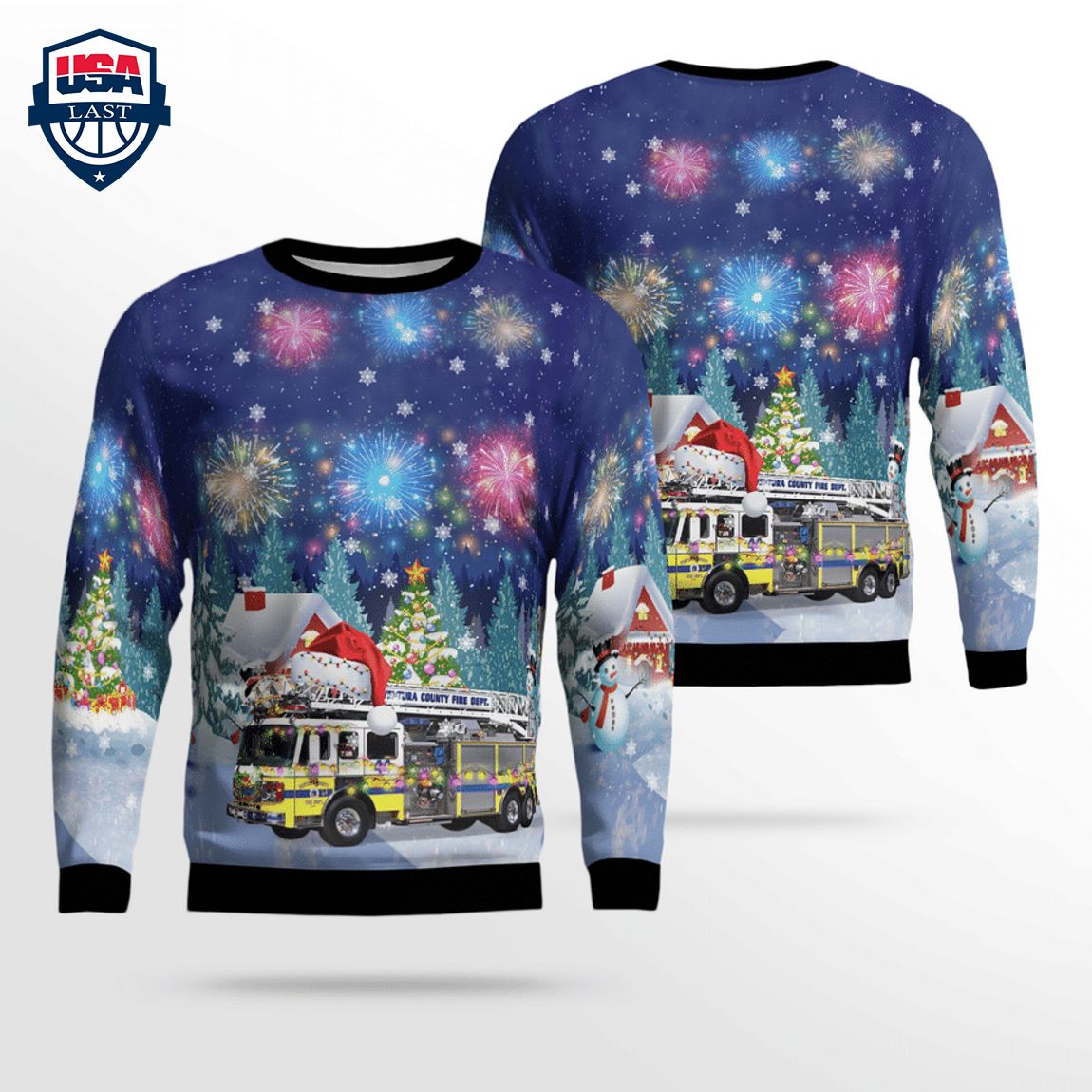 Ventura County Fire Department 3D Christmas Sweater - Looking so nice