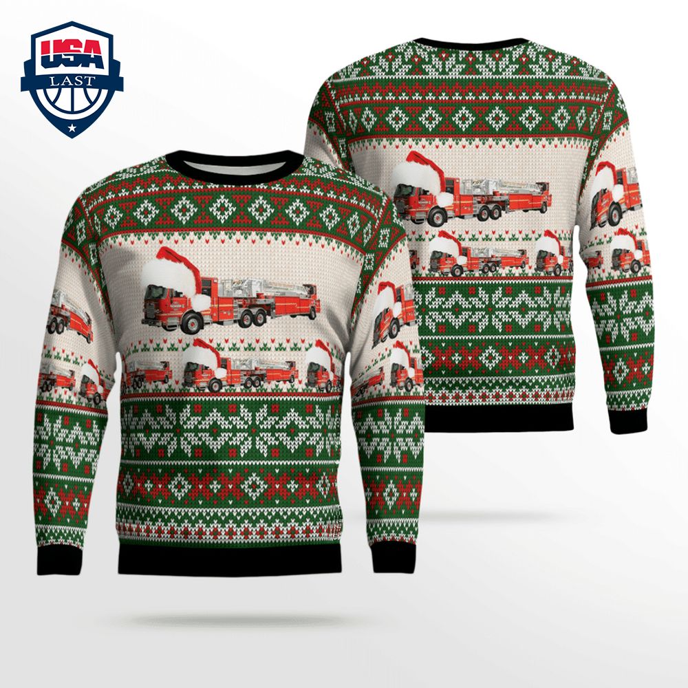 Washington Seattle Fire Department 3D Christmas Sweater