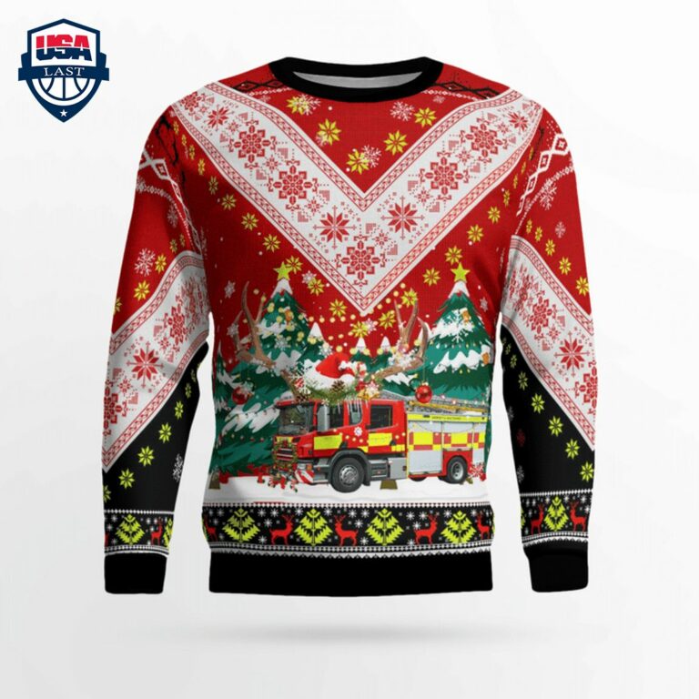 Wiltshire Fire And Rescue Service 3D Christmas Sweater - Loving click