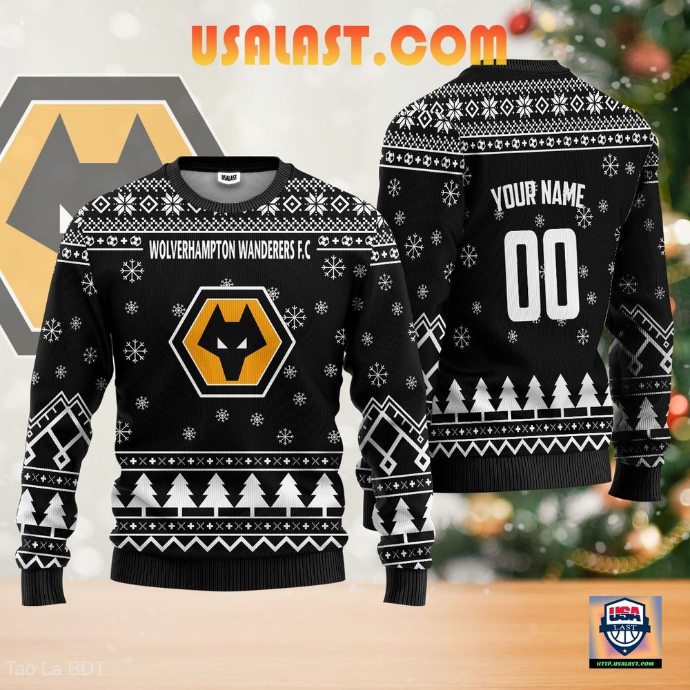 Available Wolverhampton Wanderers F.C Black Ugly Sweater