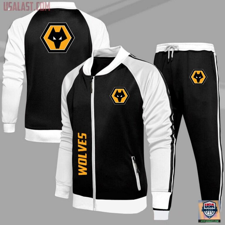 Wolverhampton Wanderers F.C Sport Tracksuits Jacket - Natural and awesome