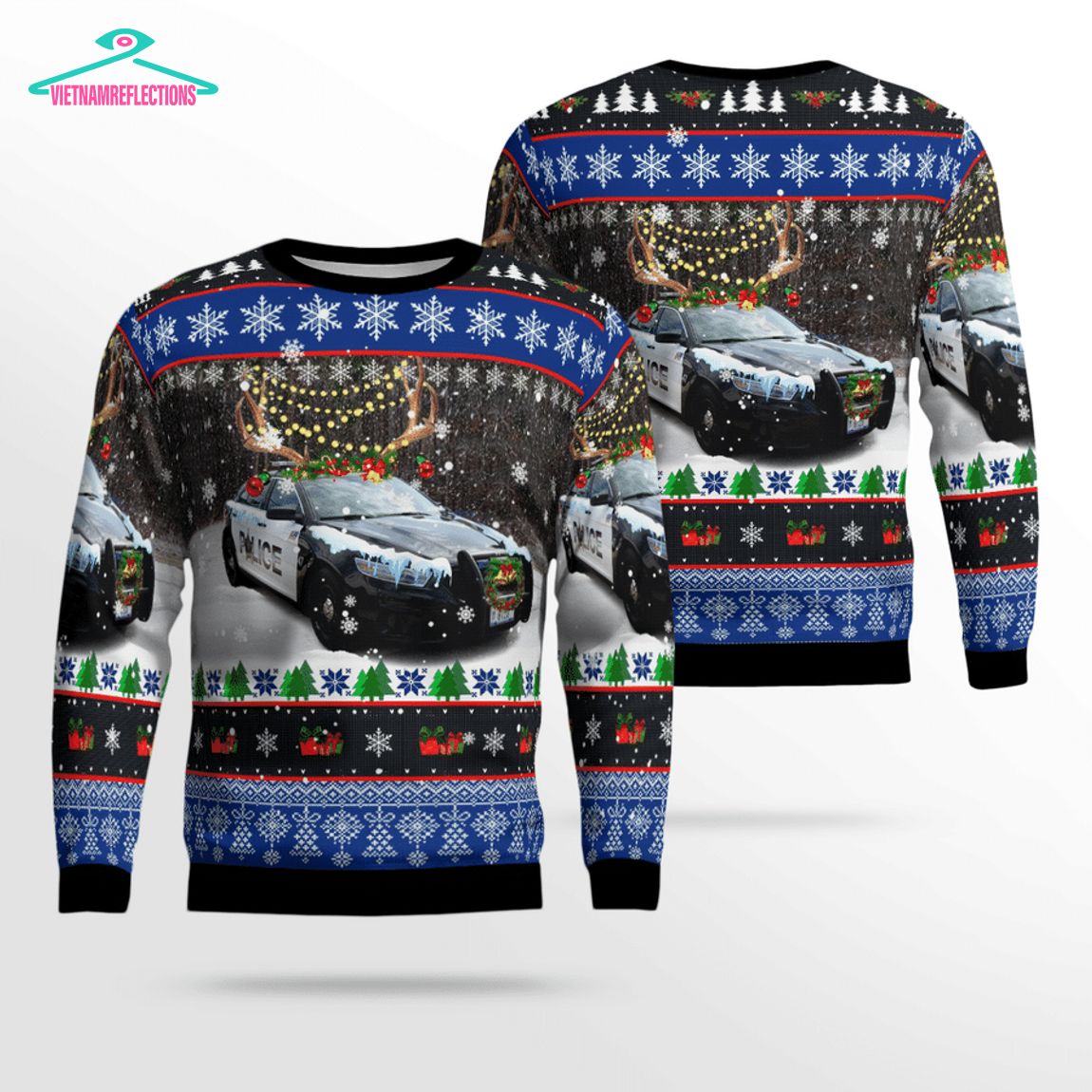 Woodridge Police Department 3D Christmas Sweater