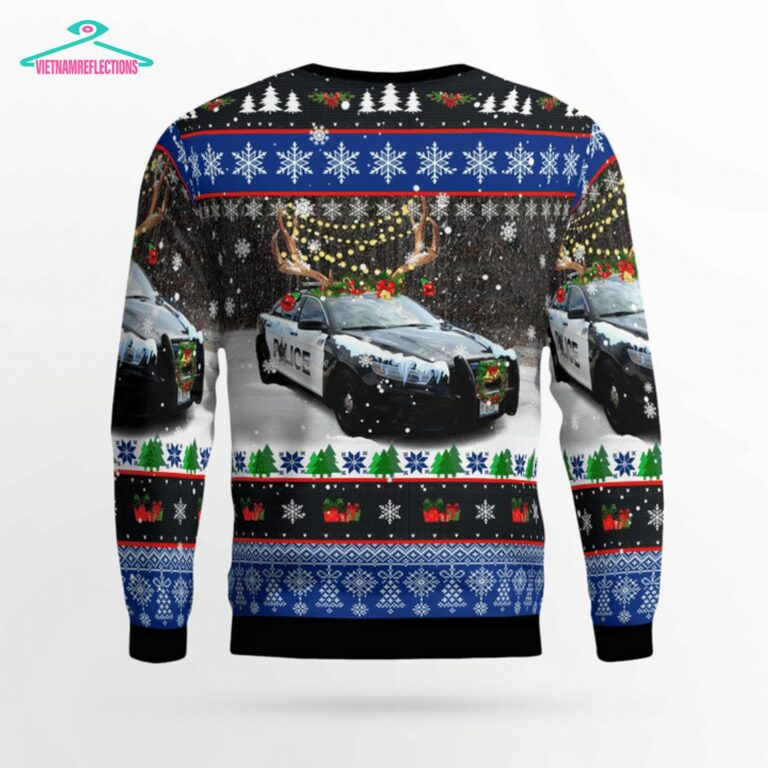 Woodridge Police Department 3D Christmas Sweater - You look too weak