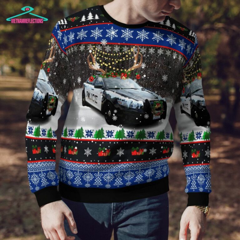 Woodridge Police Department 3D Christmas Sweater - Best couple on earth