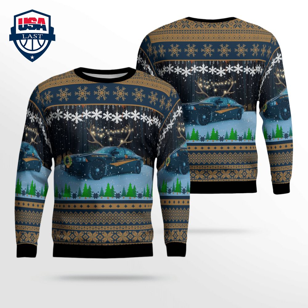 Wyoming Highway Patrol 3D Christmas Sweater