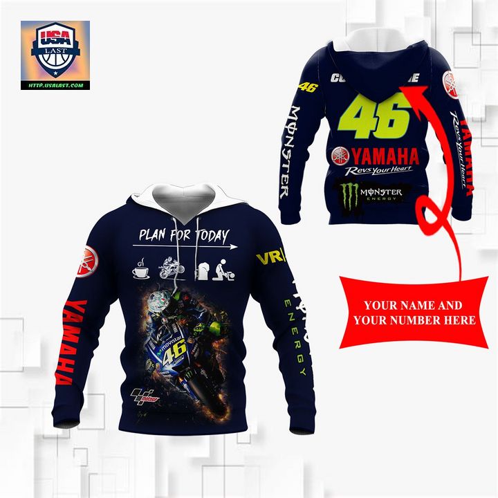 Hot Sale Yamaha Racing Plan For Today Personalized 3D All Over Print Shirt