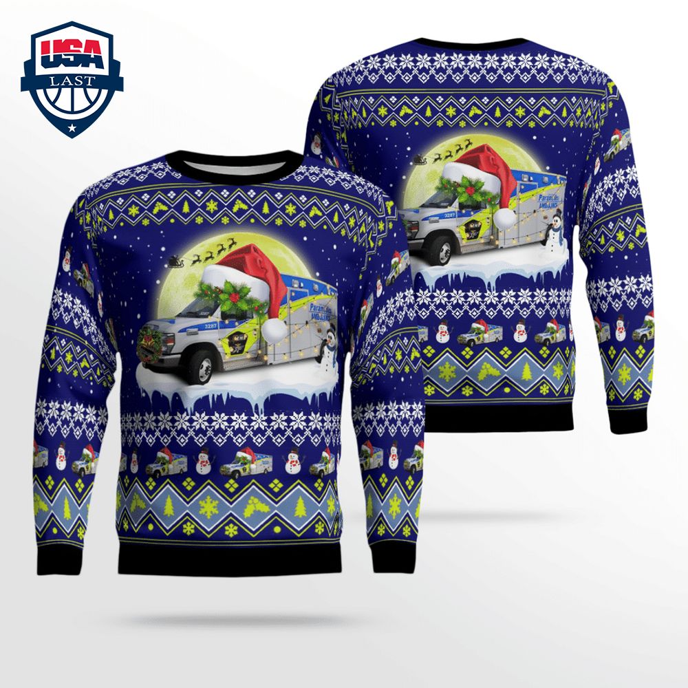 York Region EMS 3D Christmas Sweater