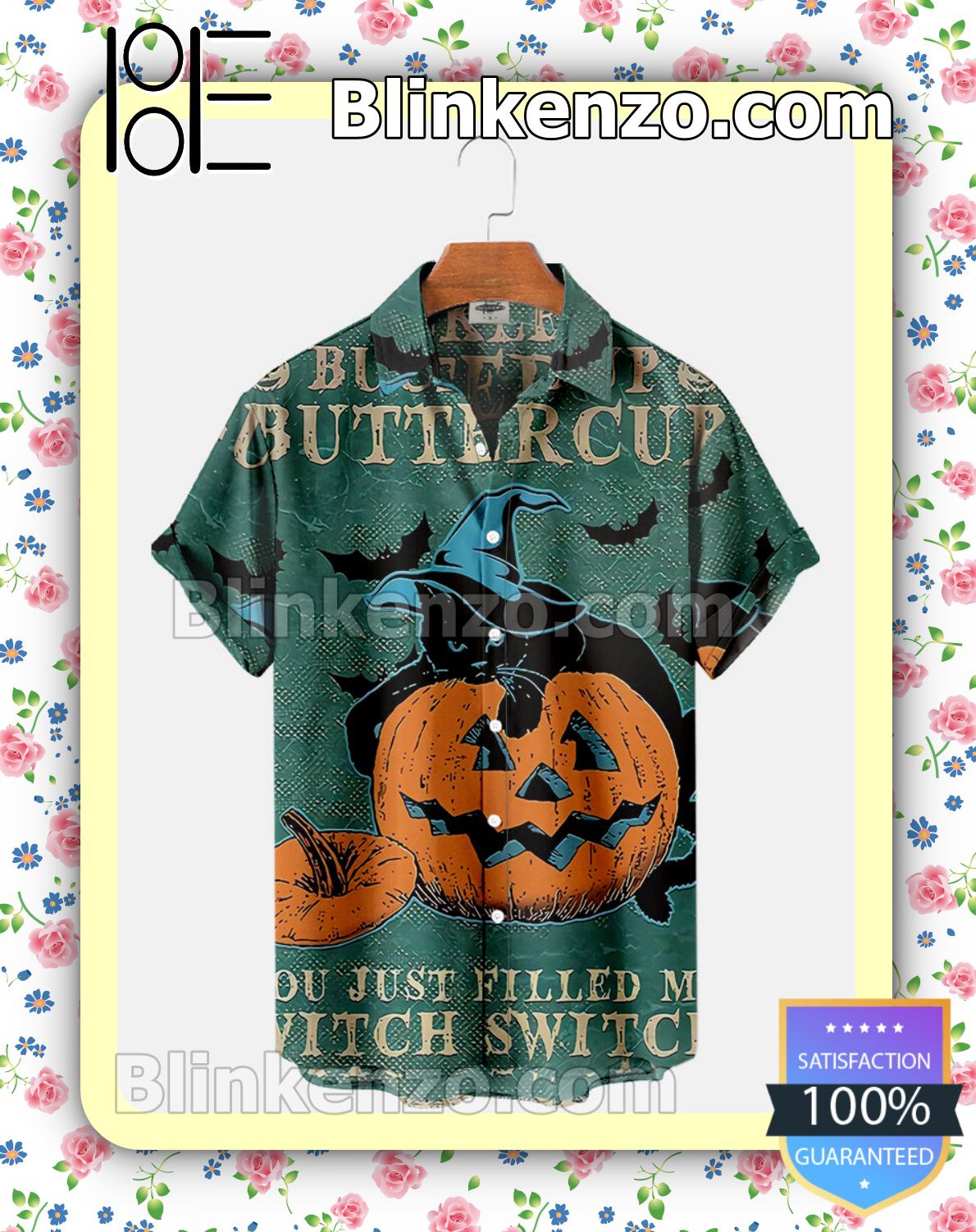 Perfect Cat Pumpkin Buckle Up Buttercup You Just Filled Me Witch Switch Halloween 2022 Idea Shirt