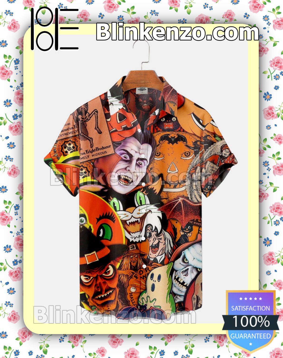 Hideous Horror Halloween Vintage Halloween 2022 Idea Shirt