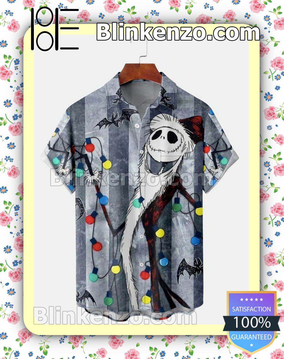 Around Me Jack Skellington Colored Led Light Halloween 2022 Idea Shirt