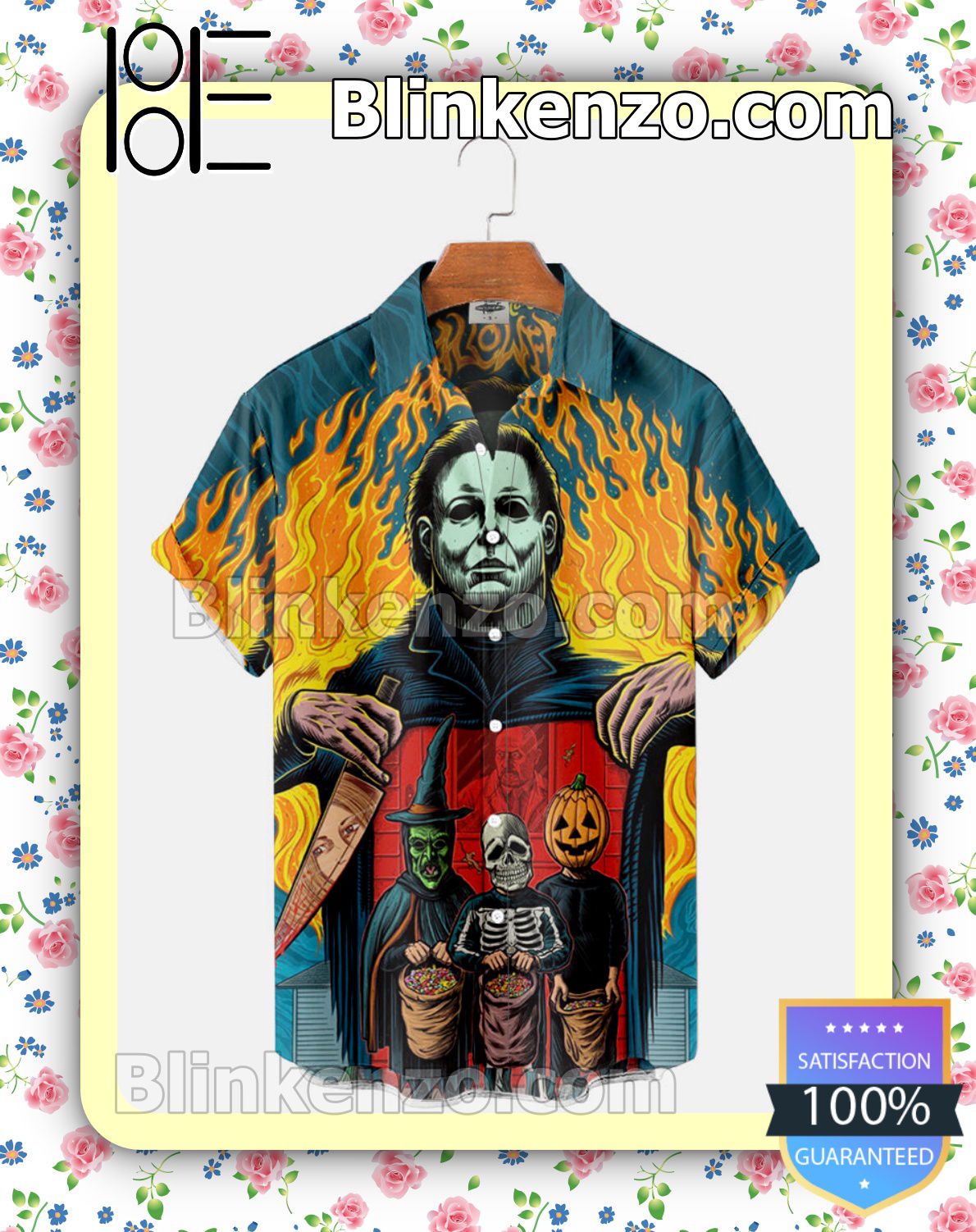 Check out Michael Myers Trick Or Treat Fire Halloween 2022 Idea Shirt