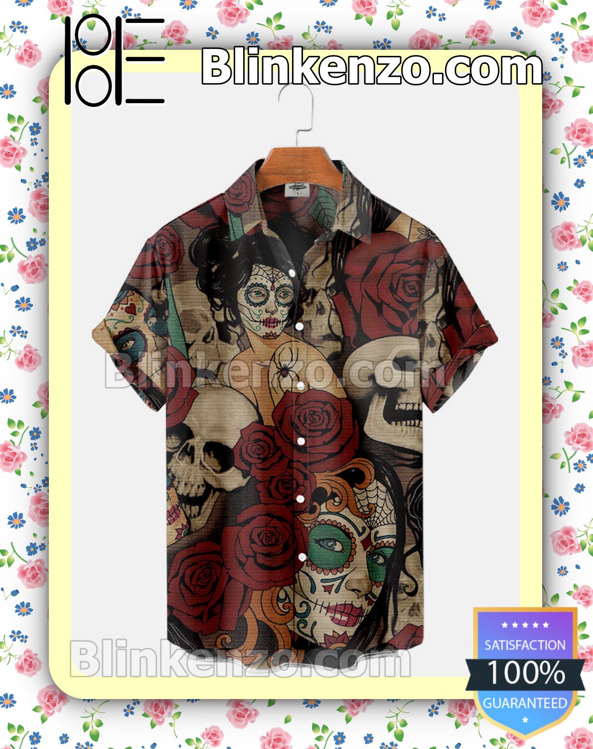 Tattoo Girl And Skull Halloween 2022 Idea Shirt