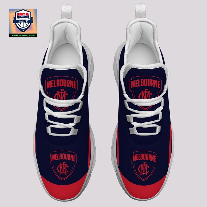 AFL Melbourne Football Club White Clunky Sneakers - Eye soothing picture dear