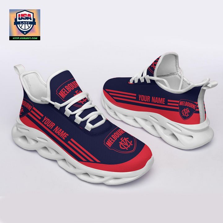 AFL Melbourne Football Club White Clunky Sneakers - You look cheerful dear