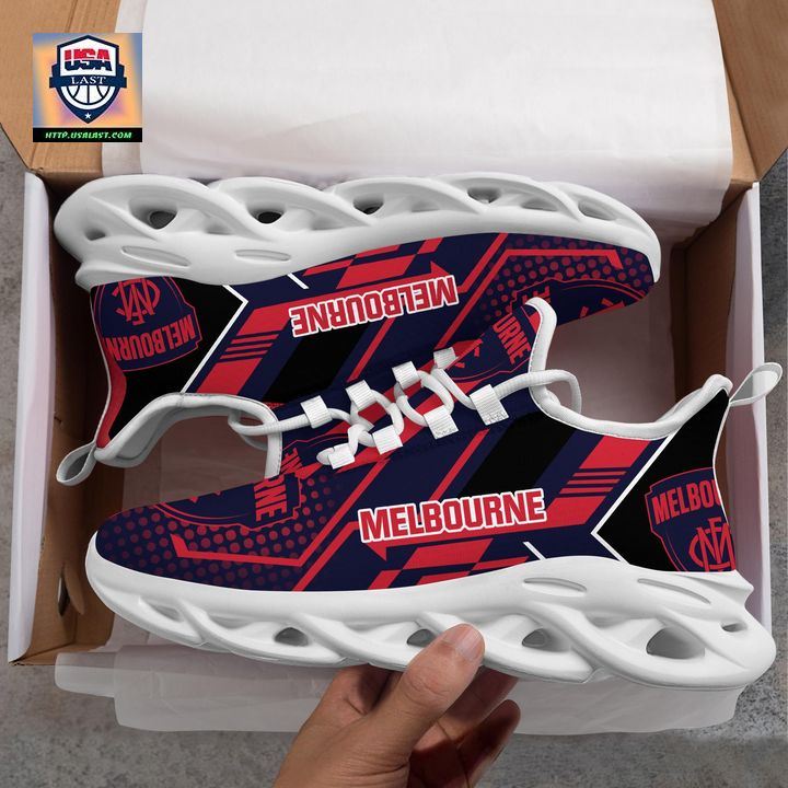 AFL Melbourne Football Club White Clunky Sneakers V1