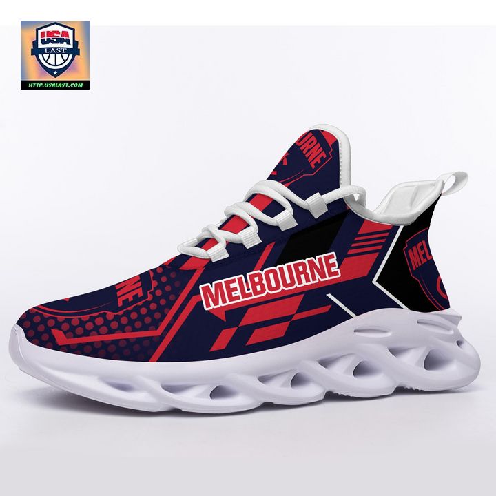 AFL Melbourne Football Club White Clunky Sneakers V1 - Selfie expert