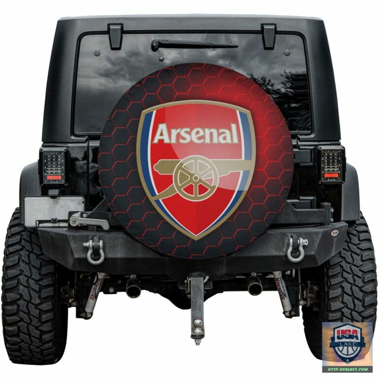 Arsenal FC Spare Tire Cover - Natural and awesome