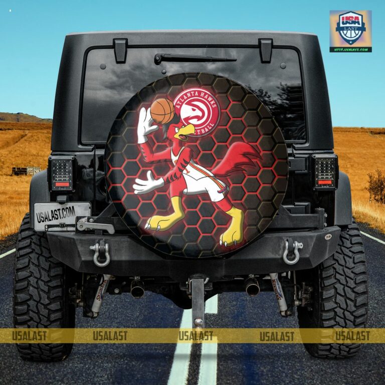 Atlanta Hawks NBA Mascot Spare Tire Cover - Eye soothing picture dear
