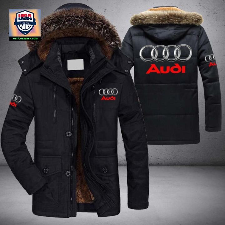Audi Luxury Brand Parka Jacket Winter Coat