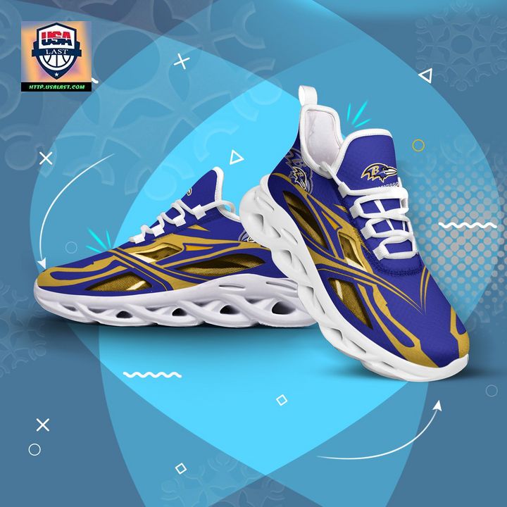 Baltimore Ravens NFL Clunky Max Soul Shoes New Model
