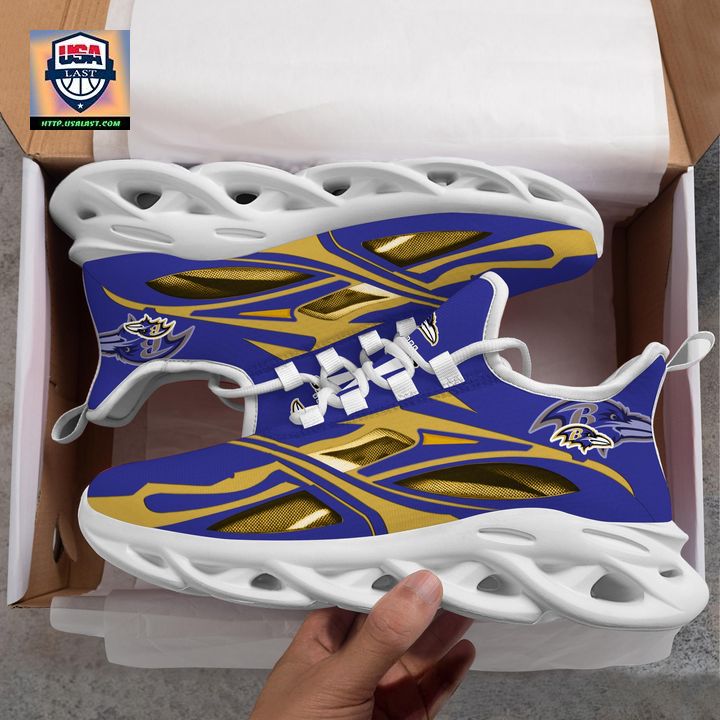 Baltimore Ravens NFL Clunky Max Soul Shoes New Model - Generous look