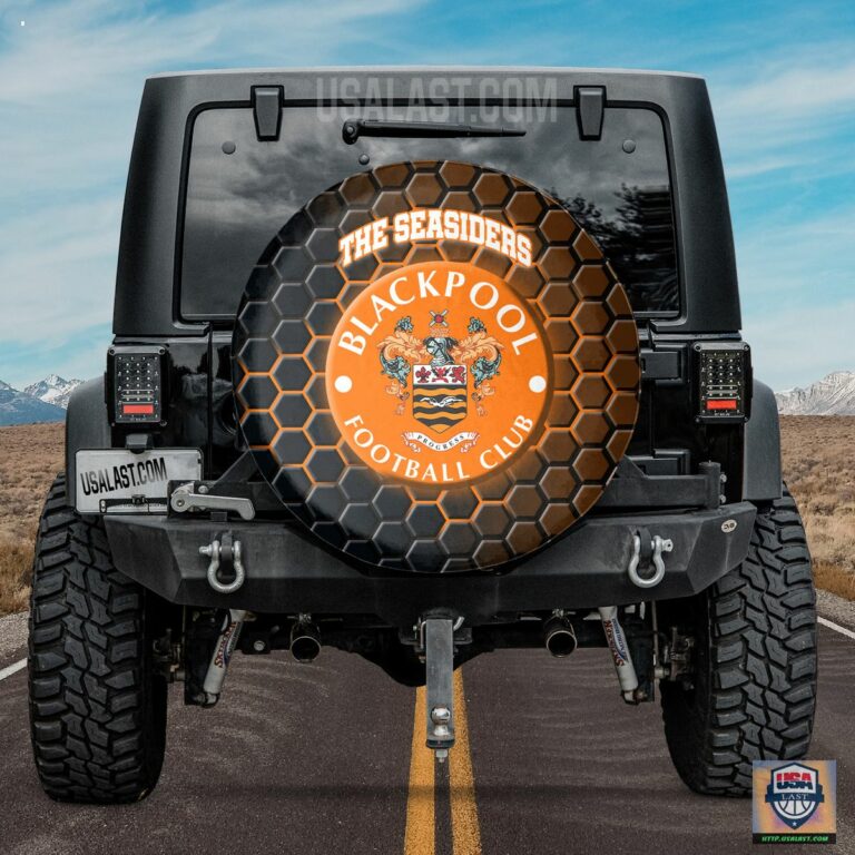 Blackpool FC Spare Tire Cover - How did you learn to click so well