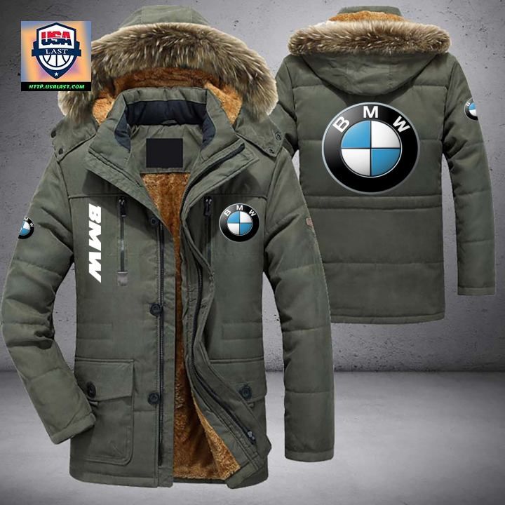 BMW Logo Brand Parka Jacket Winter Coat - Oh my God you have put on so much!