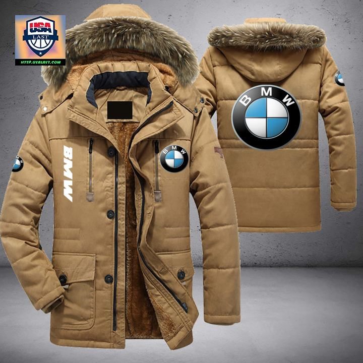 BMW Logo Brand Parka Jacket Winter Coat - Wow! What a picture you click
