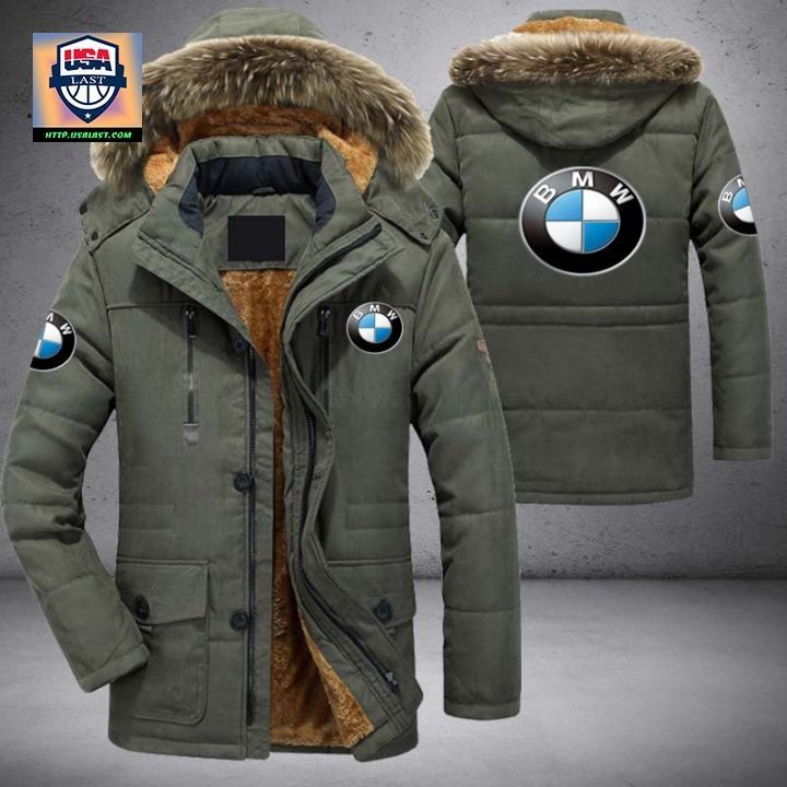 BMW Luxury Brand Parka Jacket Winter Coat - Wow! What a picture you click