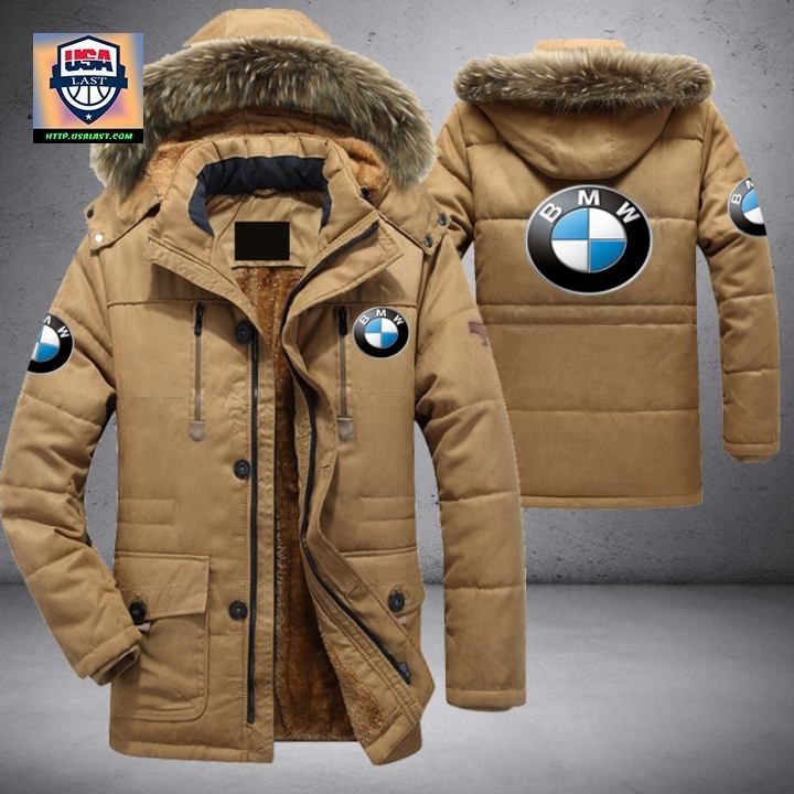 BMW Luxury Brand Parka Jacket Winter Coat - You look elegant man
