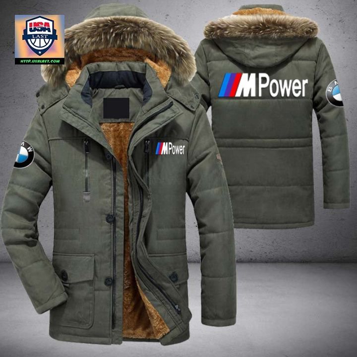 BMW M Power Logo Brand Parka Jacket Winter Coat - It is more than cute