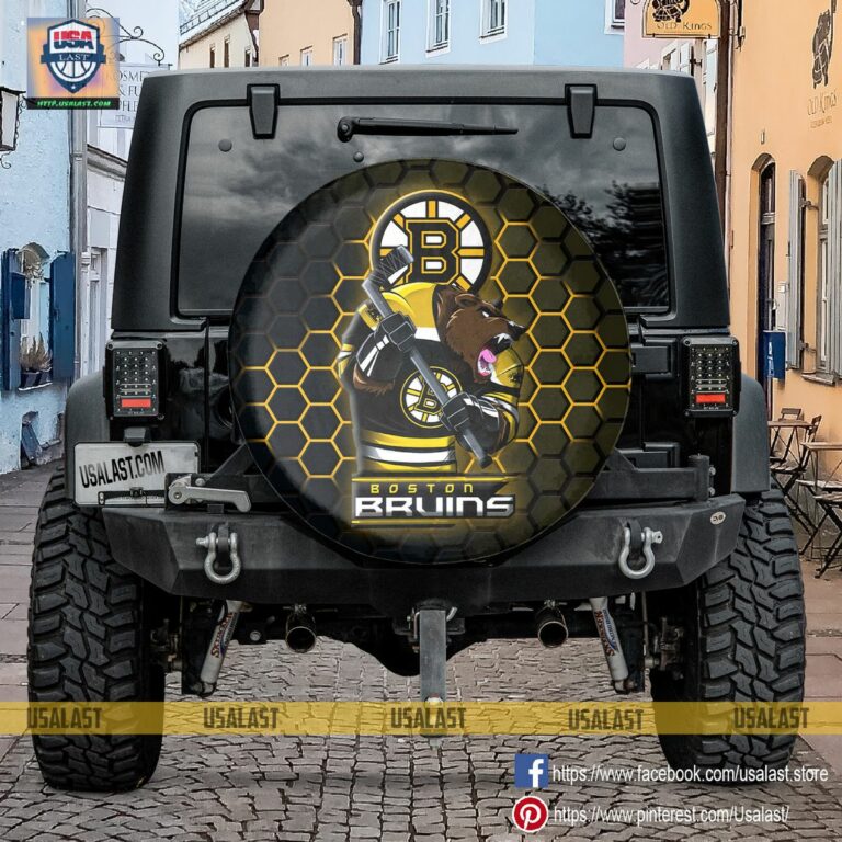 Boston Bruins MLB Mascot Spare Tire Cover - You look lazy