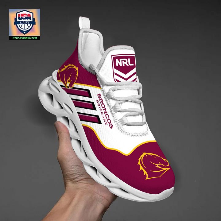 Brisbane Broncos Personalized Clunky Max Soul Shoes Running Shoes