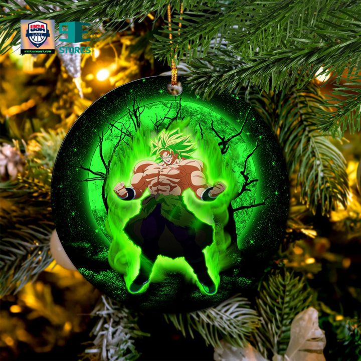 Broly Moonlight Mica Circle Ornament Perfect Gift For Holiday