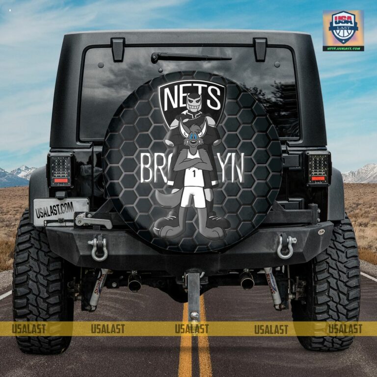 Brooklyn Nets NBA Mascot Spare Tire Cover - Amazing Pic
