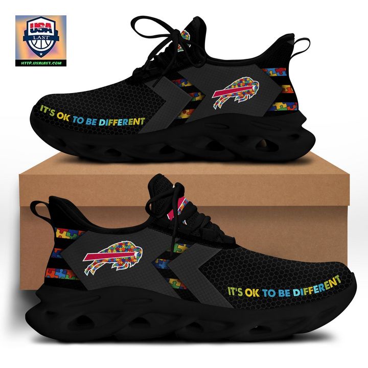 Buffalo Bills Autism Awareness It’s Ok To Be Different Max Soul Shoes