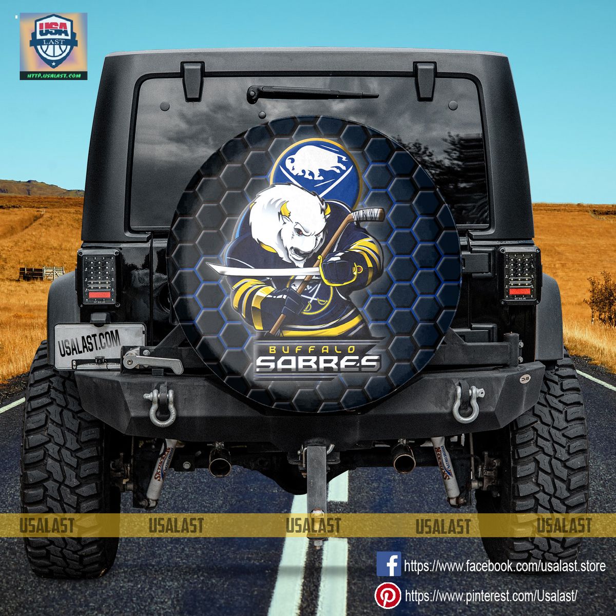 AMAZING Buffalo Sabres NHL Mascot Spare Tire Cover