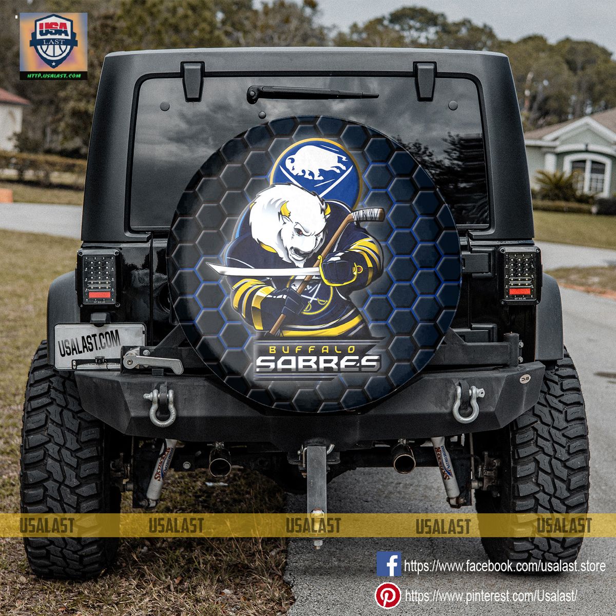 Buffalo Sabres MLB Mascot Spare Tire Cover - Natural and awesome
