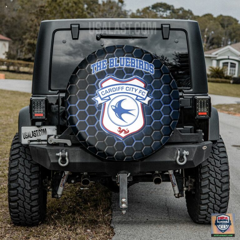 Cardiff City FC Spare Tire Cover - Radiant and glowing Pic dear