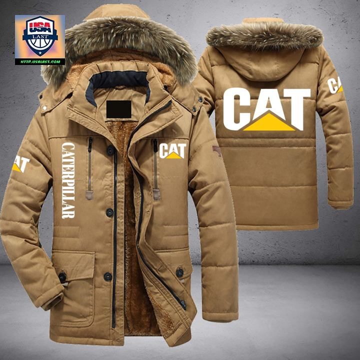 Caterpillar Logo Brand Parka Jacket Winter Coat - Such a charming picture.