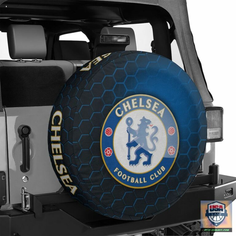 Chelsea FC Spare Tire Cover - Your face has eclipsed the beauty of a full moon