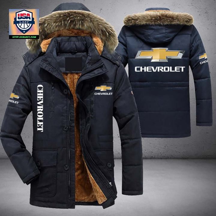 Chevrolet Logo Brand Parka Jacket Winter Coat - Best click of yours