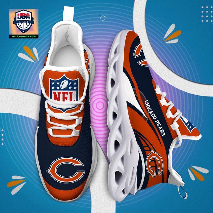 Chicago Bears NFL Customized Max Soul Sneaker - Royal Pic of yours
