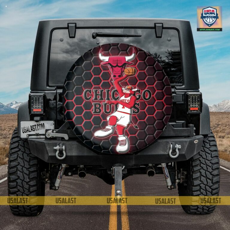 Chicago Bulls NBA Mascot Spare Tire Cover - You look so healthy and fit