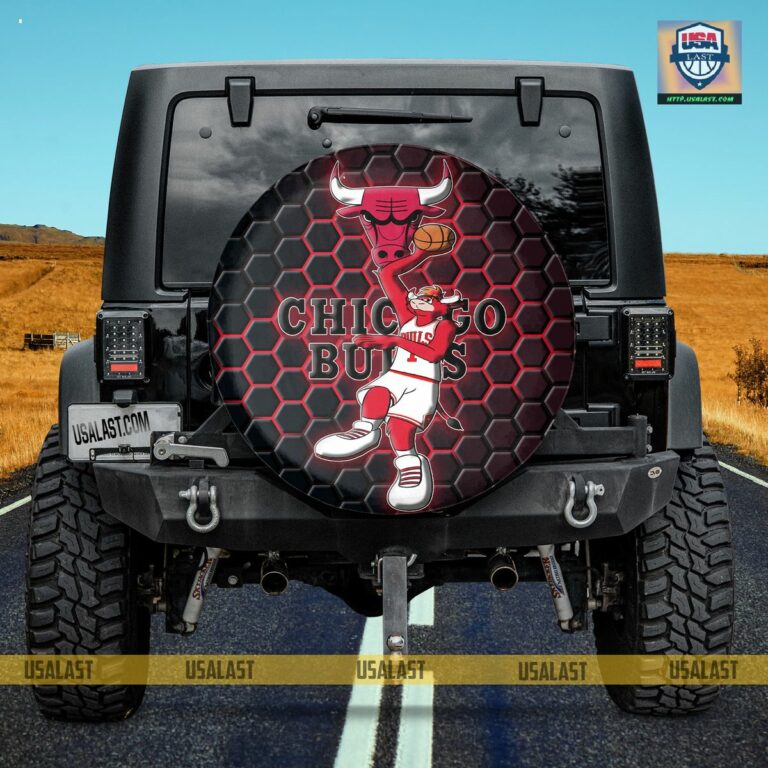 Chicago Bulls NBA Mascot Spare Tire Cover - You tried editing this time?